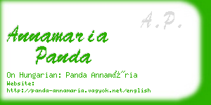 annamaria panda business card